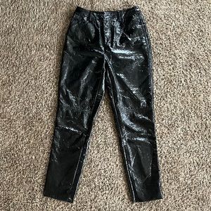 Stradivarius leather pants size two.